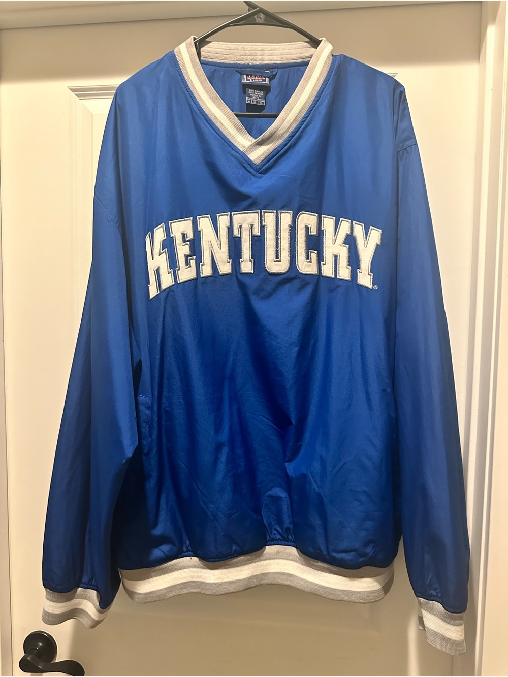 Vintage Kentucky Mens Blue Pullover Jacket